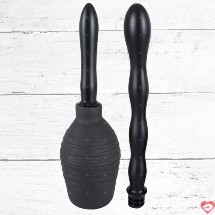 Shower Me Orion Anal Douche Đen 2 Đầu Ekip Hậu Môn Sạch