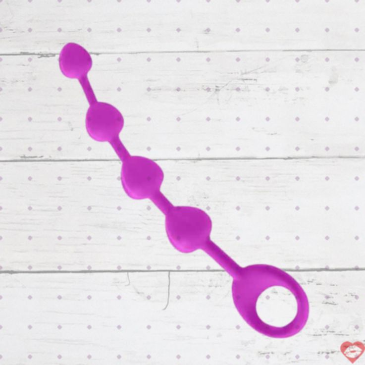 Chuỗi hạt hậu môn Pretty Love Beads hồng tăng khoái cảm
