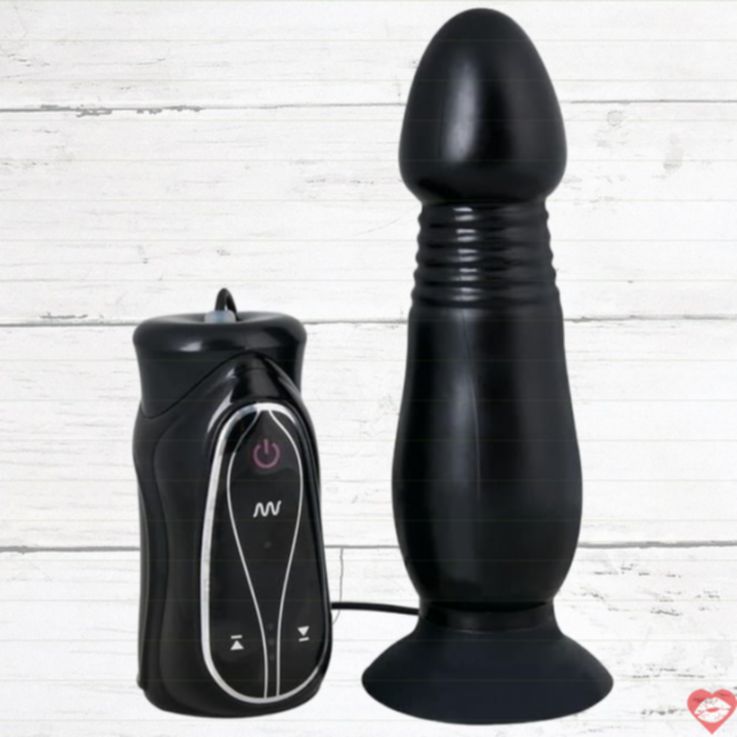 Plug Orion Anal Pusher Đen Rung Remote
