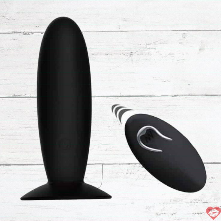 Pretty Love plug hậu môn rung remote đen 4cm mạnh mẽ