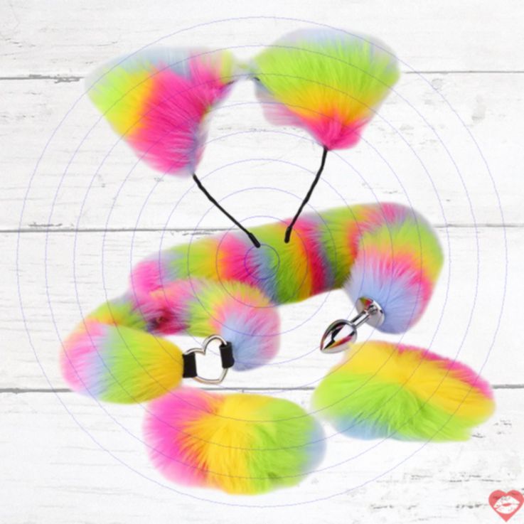 MT Tail Plug Set 4pc Cầu Vồng Metal Temptation Lung Linh