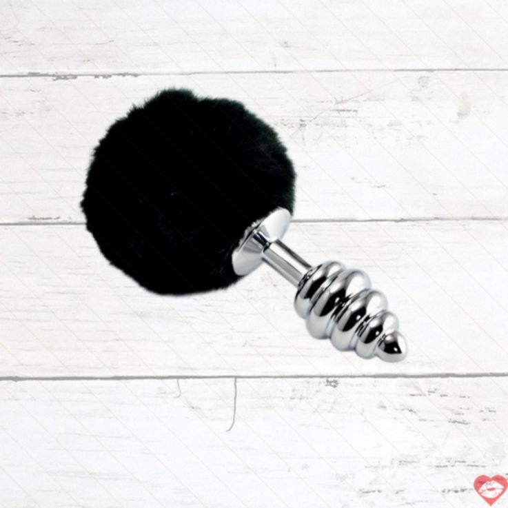 Plug Xoắn Lovetoy Đen 2.95cm Lông Thú Sang Trọng