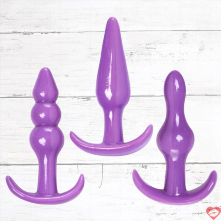 Trinity Vibes Bộ Huấn Luyện Hậu Môn Tím 3 Miếng Dễ Dàng 