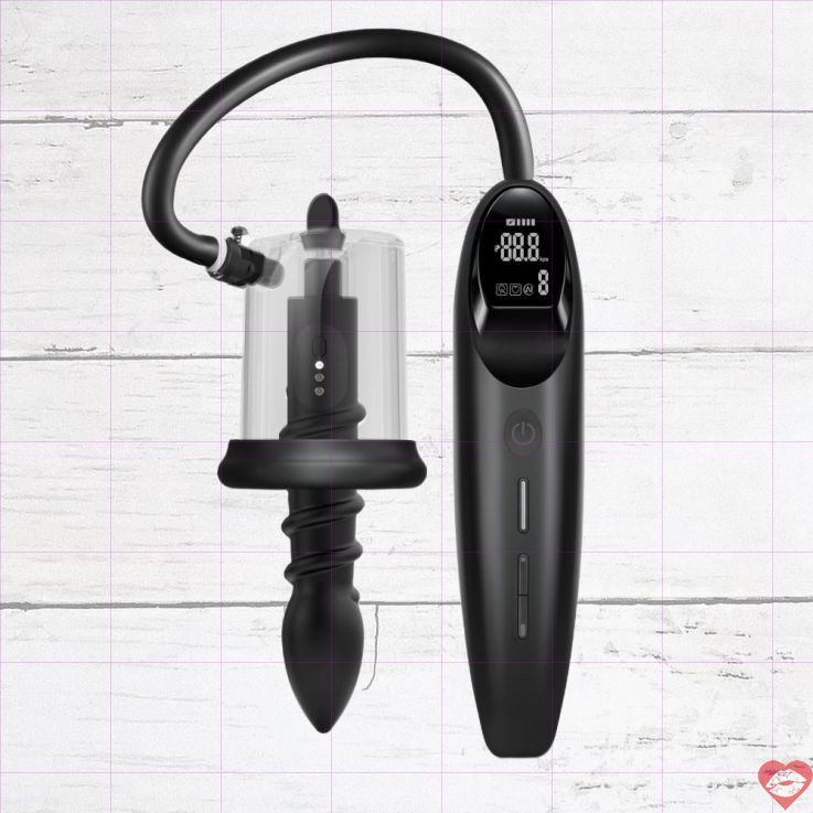Realov RosCup Pro Pump Hậu Môn Đen Rung Mạnh
