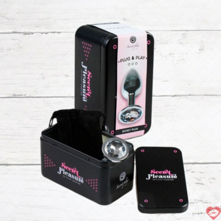 Secret Play Metal Anal Plug L Crystal 4cm