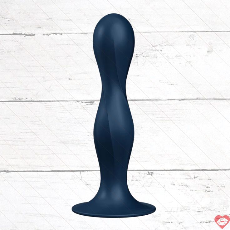 Satisfyer Plug Hậu Đôi Bóng Xanh 17.9cm