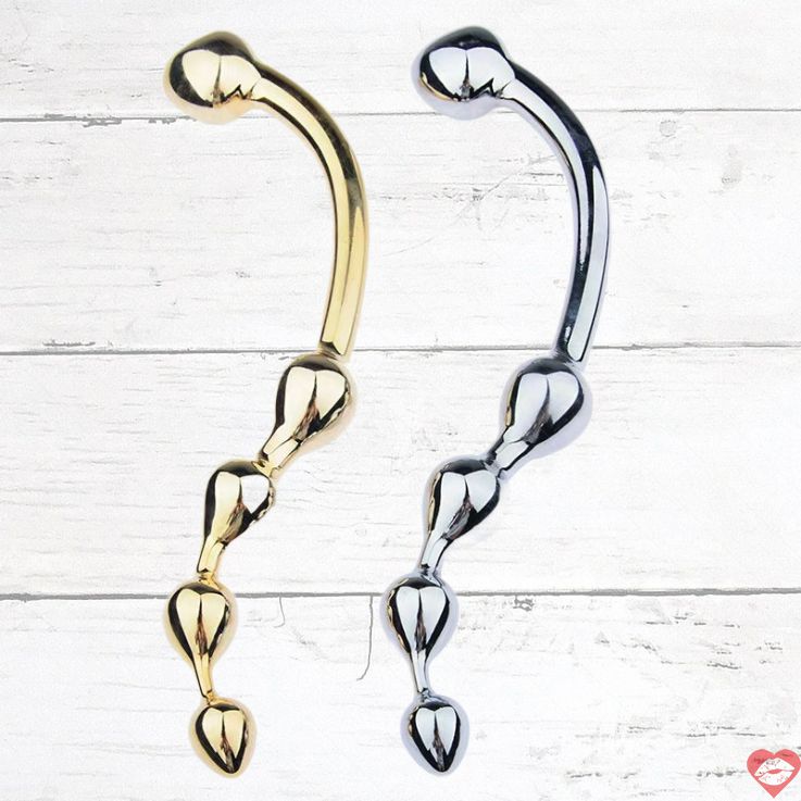 Dildo kim loại thép không gỉ kích thích tuyến tiền liệt 24.5cm