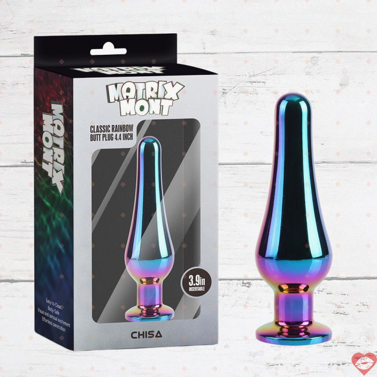 Chisa Rainbow Butt Plug 4.4