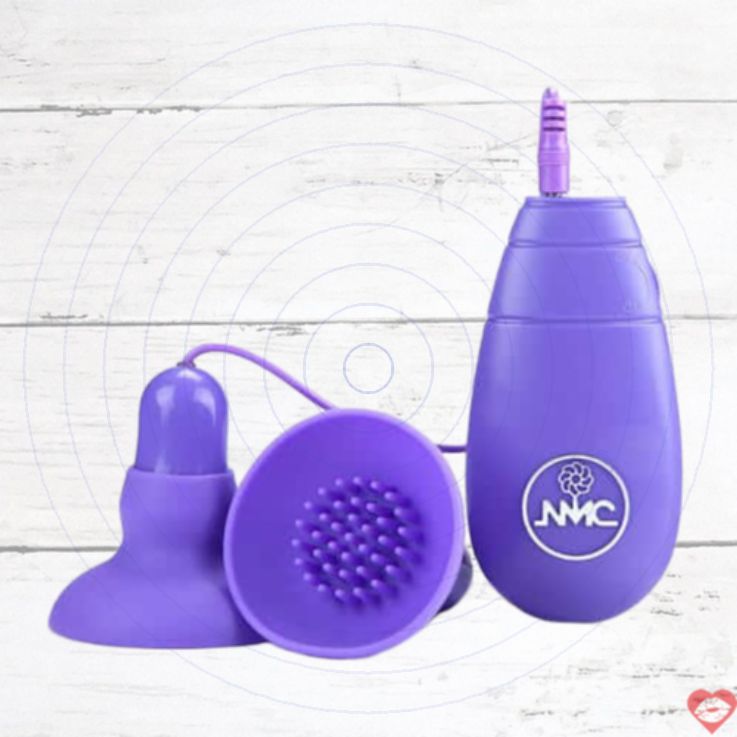 Nipple Clit Stimulator Tím Rung Remote Đôi Khoái Cảm 