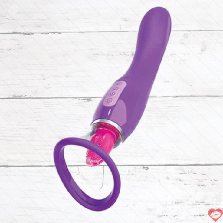 Dual vibro PipeDream Fantasy Her tím 25cm bơm lưỡi sướng tột 