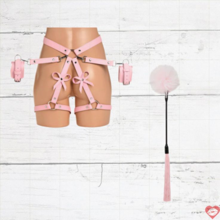 Bộ BDSM Hồng Cute Kích Thích Mạnh Gợi Tình 