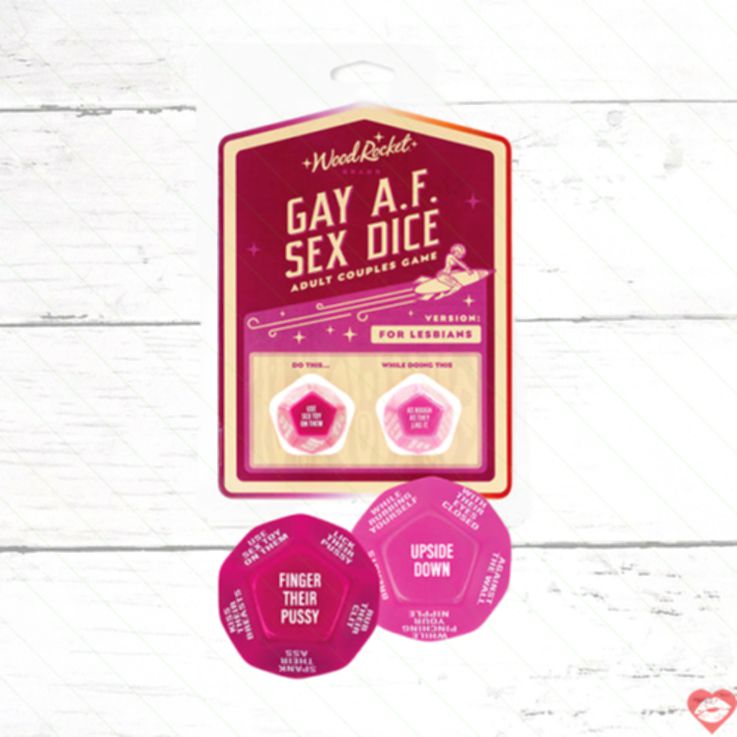 Gay AF Wood Rocket Dice Cặp Gay Nóng Bỏng 