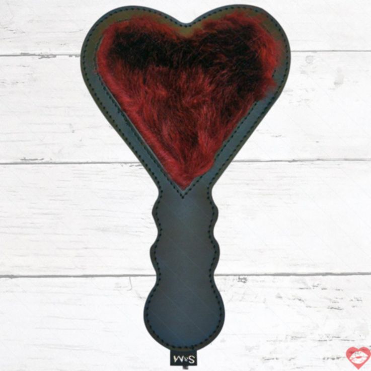 Sportsheets Paddle Heart Lông Da Đánh Ấm Lên