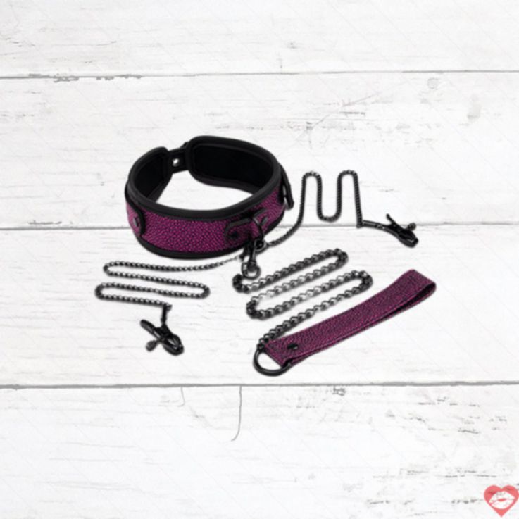 WhipSmart Dragon Collar Kẹp Vú Da Rồng Hot