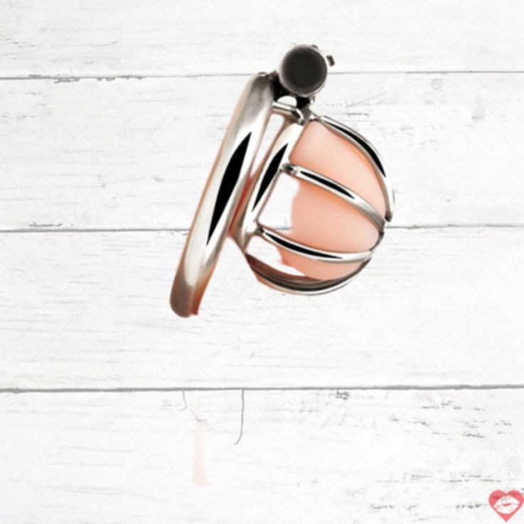 Lồng Kìm Bé Thép Xanh Siêu Chặt Chastity BDSM