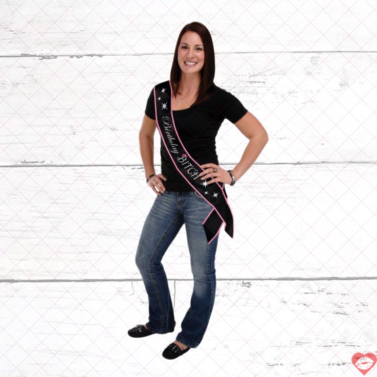 Dải Lụa Birthday Bitch Nữ Hoàng Sinh Nhật Nóng 