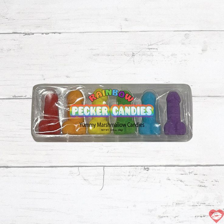 Kẹo Rainbow Pecker Ngậm Marshmallow Ngọt Vui Nhộn Đa Hương 