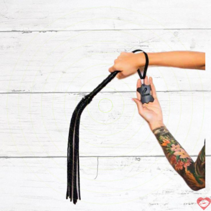Flogger Scandal Da thật 60cm Đen Quyến rũ