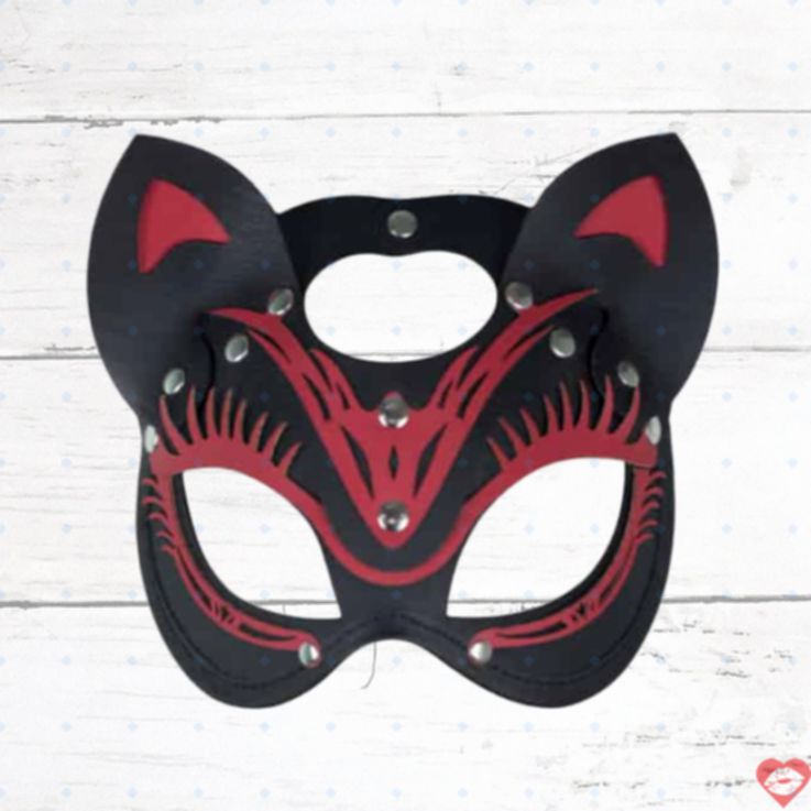 LoveToy Mặt Nạ Mèo Đen Đỏ Gợi Cảm Roleplay
