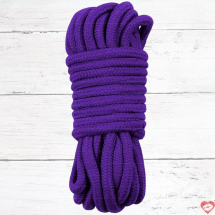 Dây Trói Lovetoy Tím 10m Cotton Siêu Mềm Bền