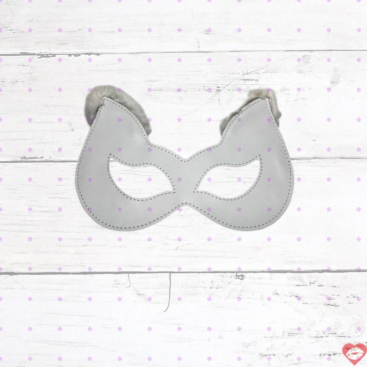Mask Mèo Lông Trắng Da BDSM Siêu Dễ Thương Quyến Rũ