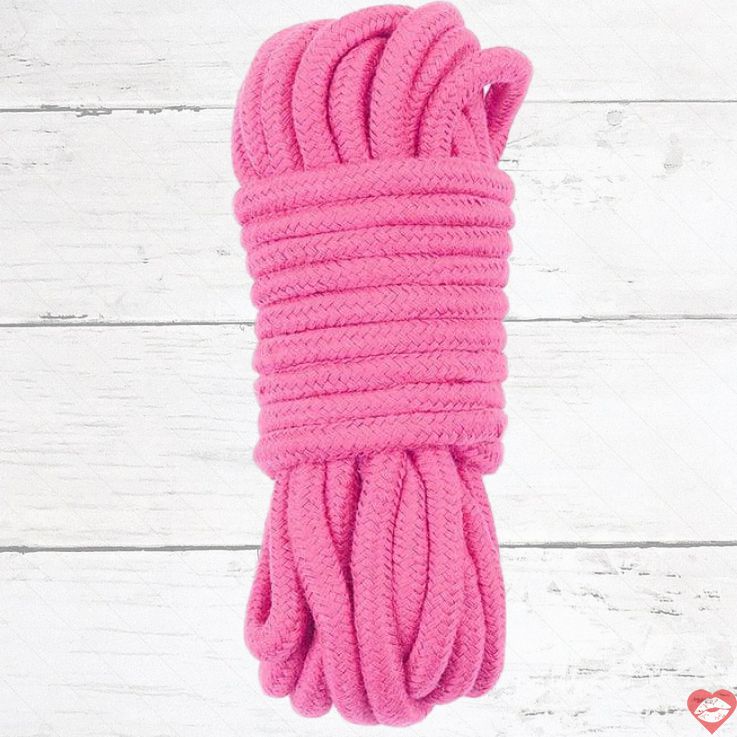 Lovetoy Dây Trói Hồng 10m Bông Mềm Erotica