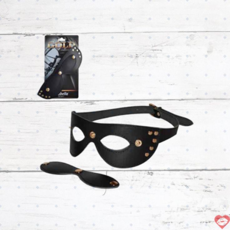 SITABELLA Maska Da BDSM Vàng Sang Trọng Kích Thích Hot 