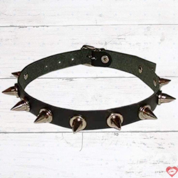 Osh Collar Gai Đen Da Thật BDSM Hung Dữ