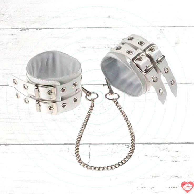 Okovy Trói Tay Chân Da Thật Trắng Cao Cấp BDSM