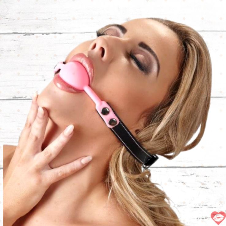 Orion Knebel Ball Gag Hồng Silicon 4cm