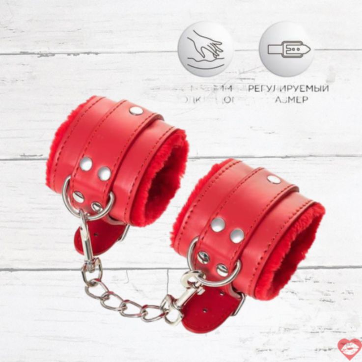 Khóa Tay Anonymo Đỏ Da Mềm Rivet Siêu Chắc Chất