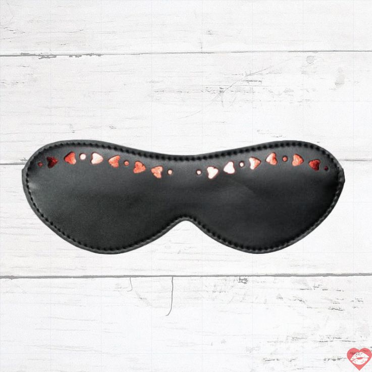 Mặt Nạ Mắt Hearts Jaga-Jaga Đen BDSM Quyến Rũ