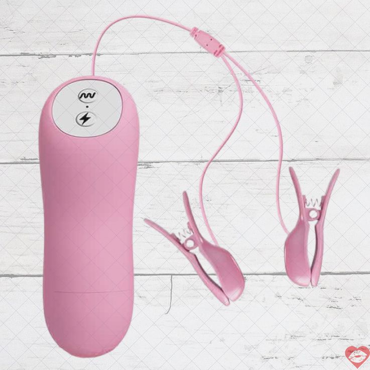 Baile Nipple Clamp Hồng Vibe Điện Giật Đỉnh Cao