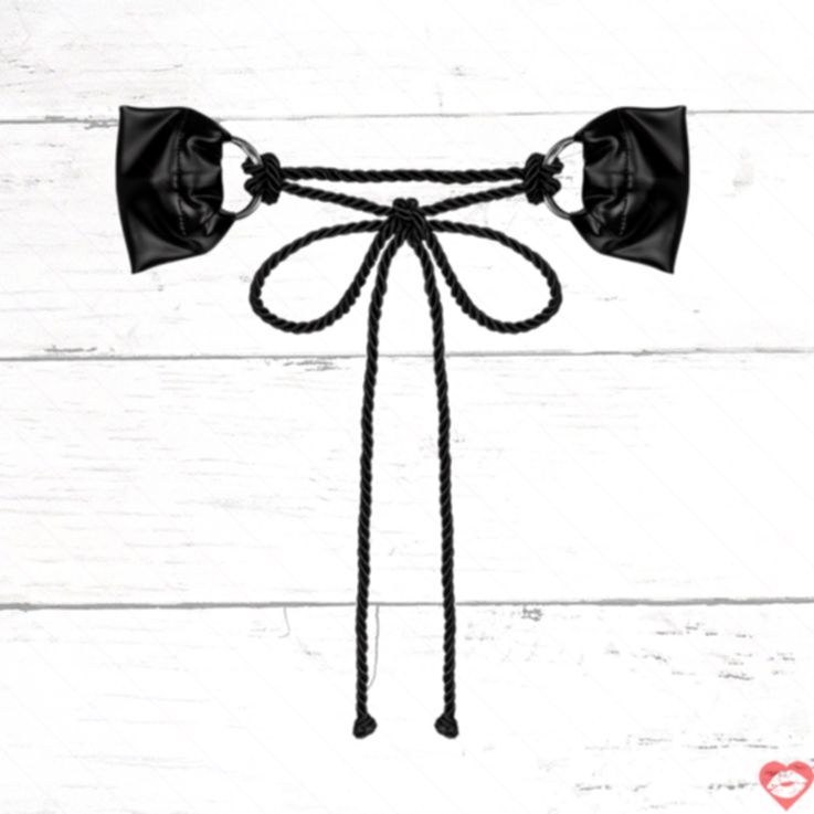 Obsessive Cordellis Còng Tay Đen One Size BDSM Chặt