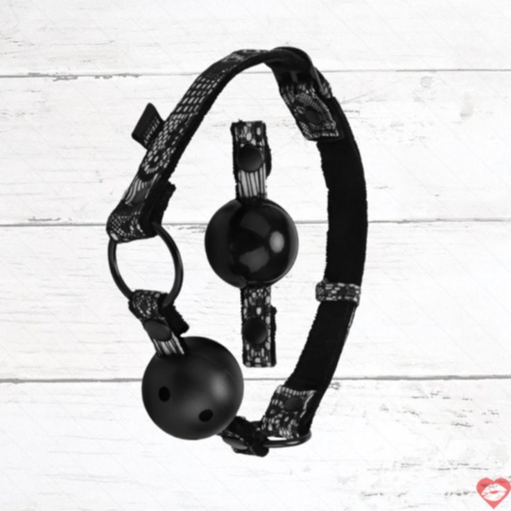 Steamy Shades oral gag đôi bóng gối miệng BDSM kiểm soát