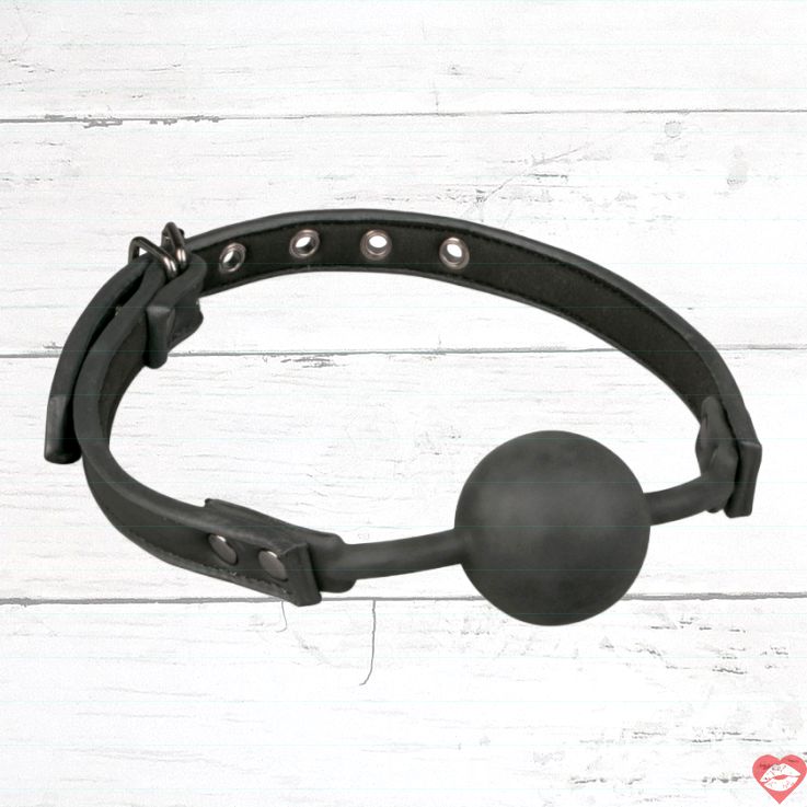 Easytoys Ball Gag Đen 4cm Siêu An Toàn Siêu Im