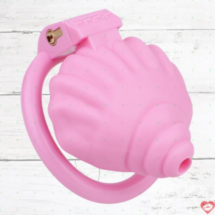 FAAK Chastity Lock Vỏ Sò Hồng Siêu Chặt