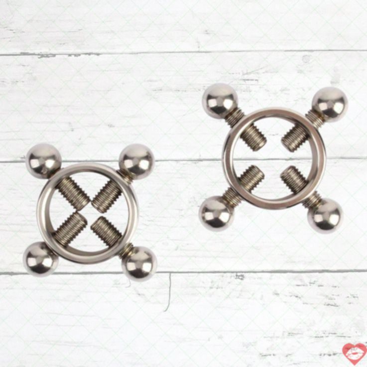 Chisa Kẹp Núm Vú 4 Điểm Bóp Siêu Cảm Giác Silver