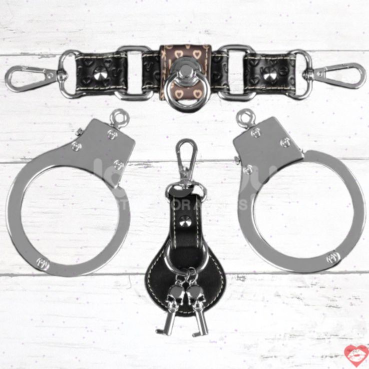 Lovetoy Rebellion kim loại còng tay bạc BDSM bền bỉ