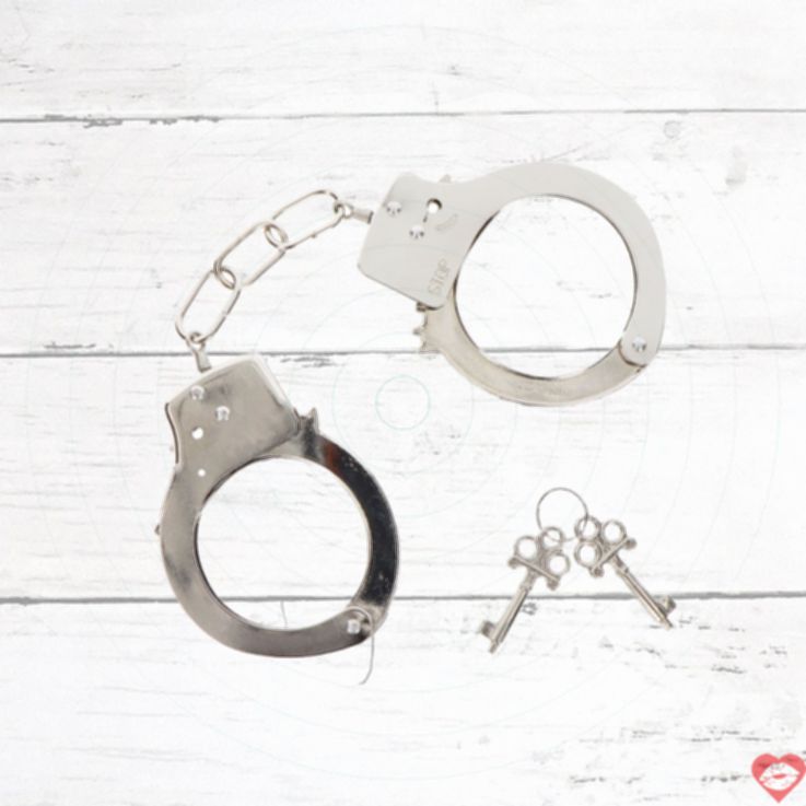 ToyJoy Handcuff Kim Loại Bạc Chặt Chẽ BDSM