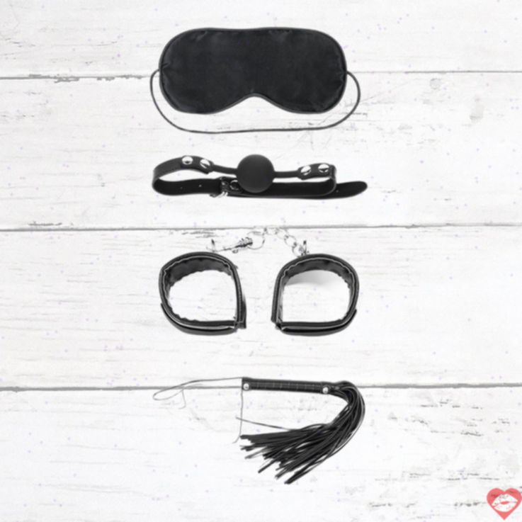 Lovetoy Bộ BDSM Đen Cao Cấp Siêu Bền
