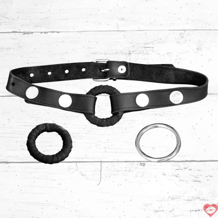 XX-Dreamstoys Ball Gag Da Đen O Ring BDSM Chuyên