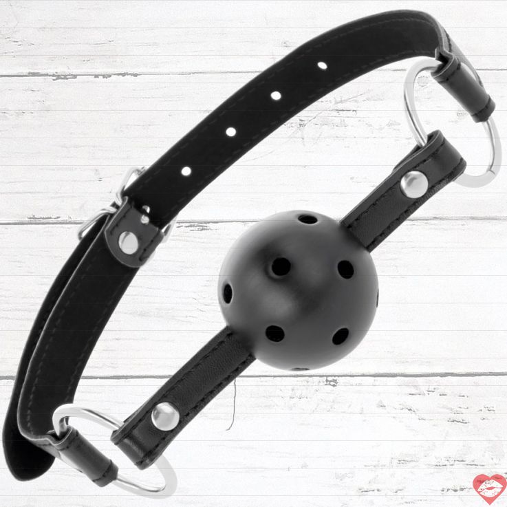 Darkness Ball Gag Đen Thở Được Hấp Dẫn BDSM