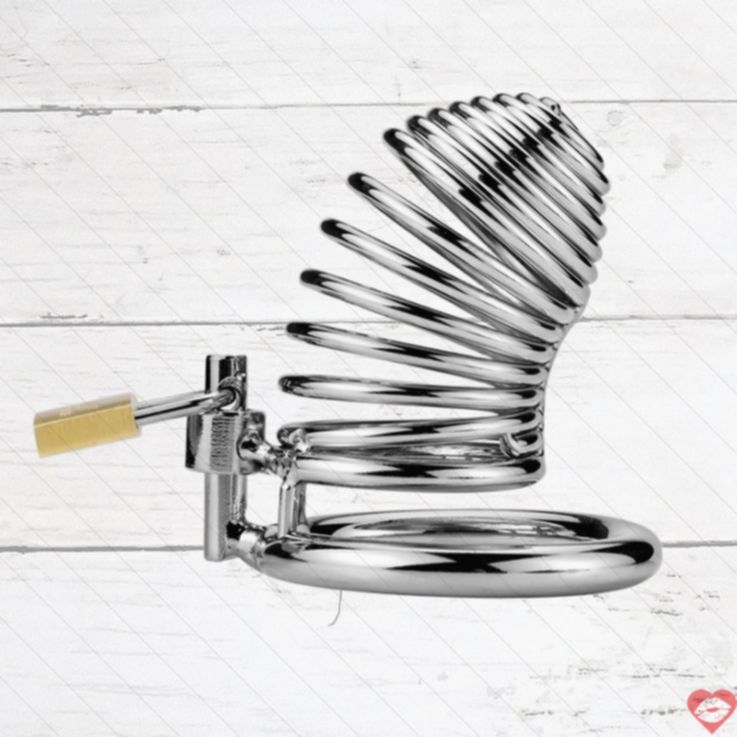 MT Chastity Lock 018 Bạc Kim Loại Siêu Chặt Kín Dục Siêu Hấp Dẫn