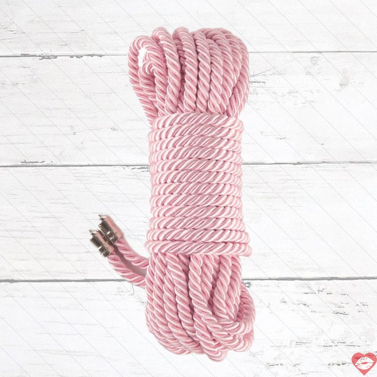 Lovetoy Dây Trói Lụa Hồng 10m Siêu Mềm
