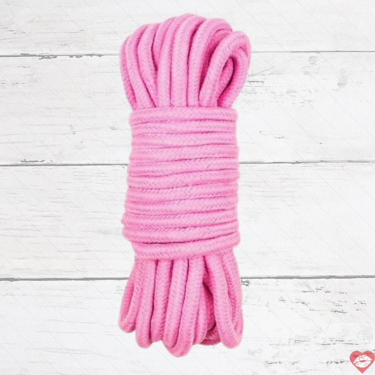 MT Dây Cotton 10m Hồng BDSM Trói Siêu Mềm