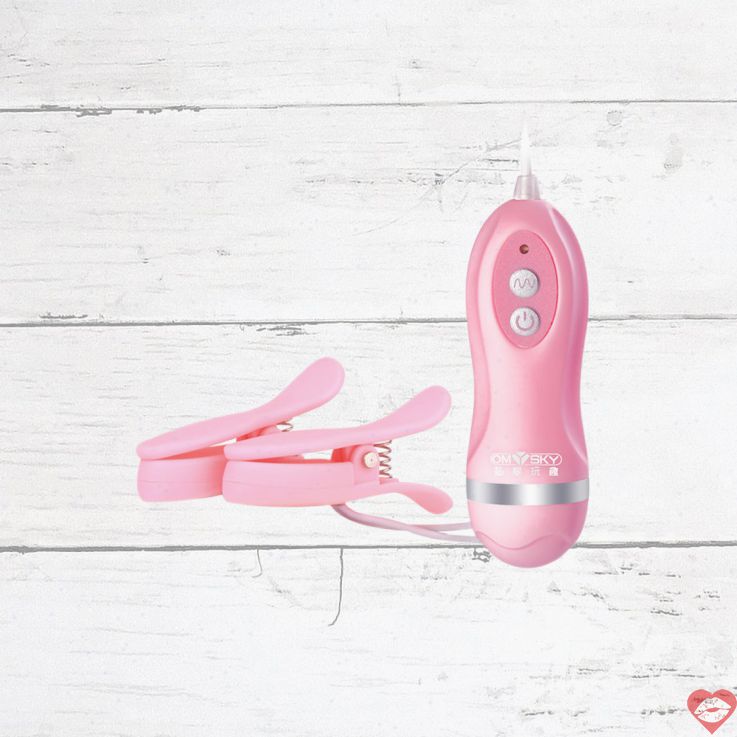 Wired Vibrating Nipple Clamps Kẹp Rung Điều Chỉnh Mạnh