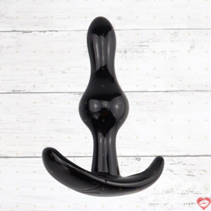 Butt Plug Đen TPE Nhẵn Mịn Mini Cho Mới Bắt Đầu
