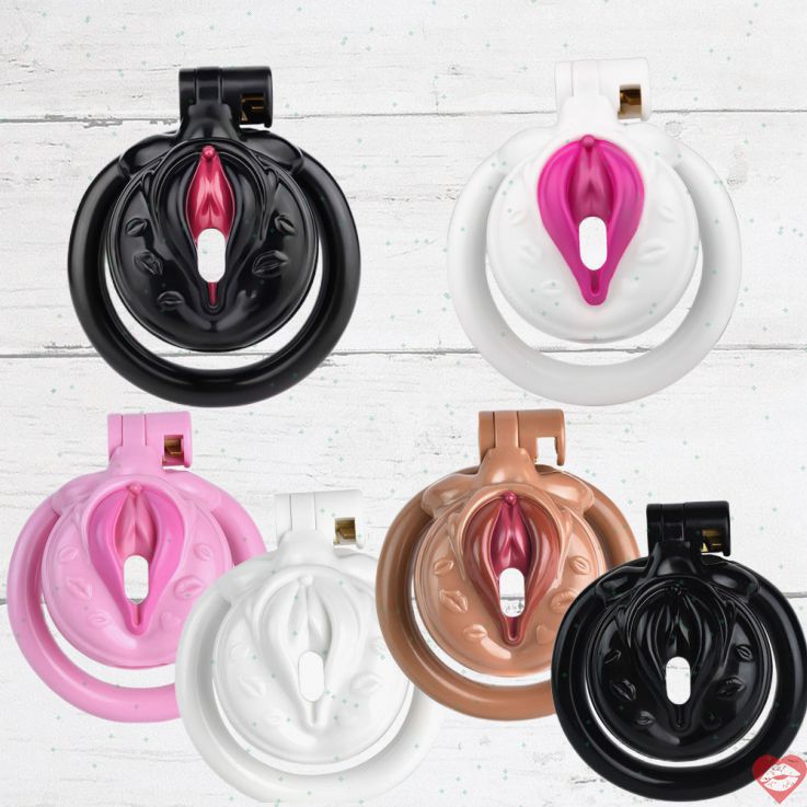 FRRK Chastity Cage Pussy Sissy Thực Tế Resin