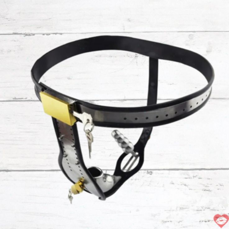 Black Emperor Chastity Plug Thép Đít Kiểm Soát Kiềm Chế